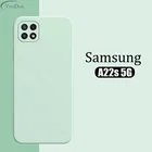 Новый квадратный силиконовый чехол для телефона Samsung Galaxy A22s 5G чехол для Samsung A22s оригинальный защитный чехол для камеры A22s