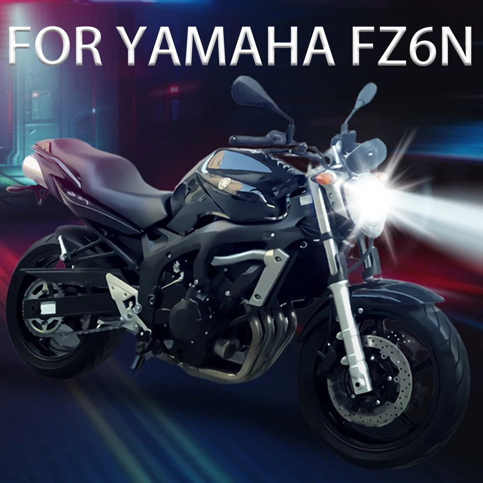 Светодиодные фары для мотоцикла Yamaha FZ6N H4 аксессуары модернизации фар дальнего и