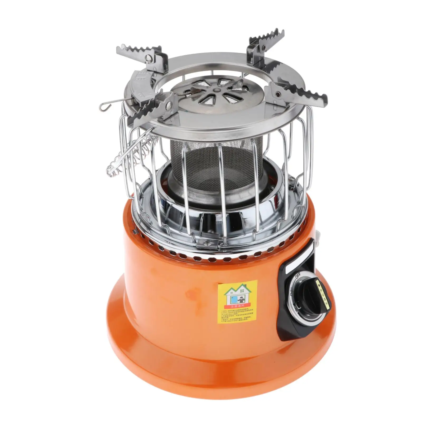 

2 in 1 Portable Gas Stove Heater Camping Tent Warmer Cooker Hunting Cook Device