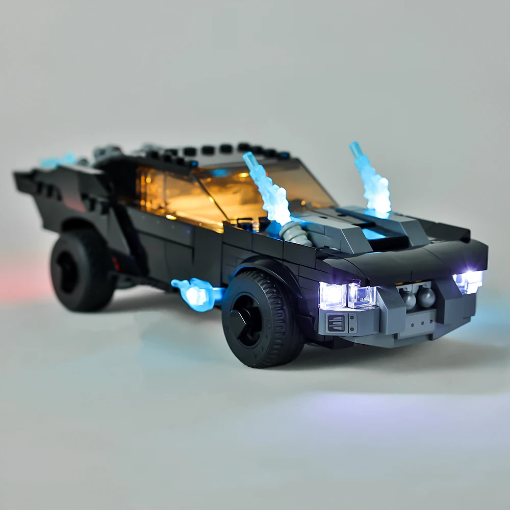 Цена Набор со светодиодный Ной подсветкой для DC Super Hero 76181 Batmobile Пингвин Чейз строительные блоки автомобиль «сделай сам» игрушки набор ламп без мо...