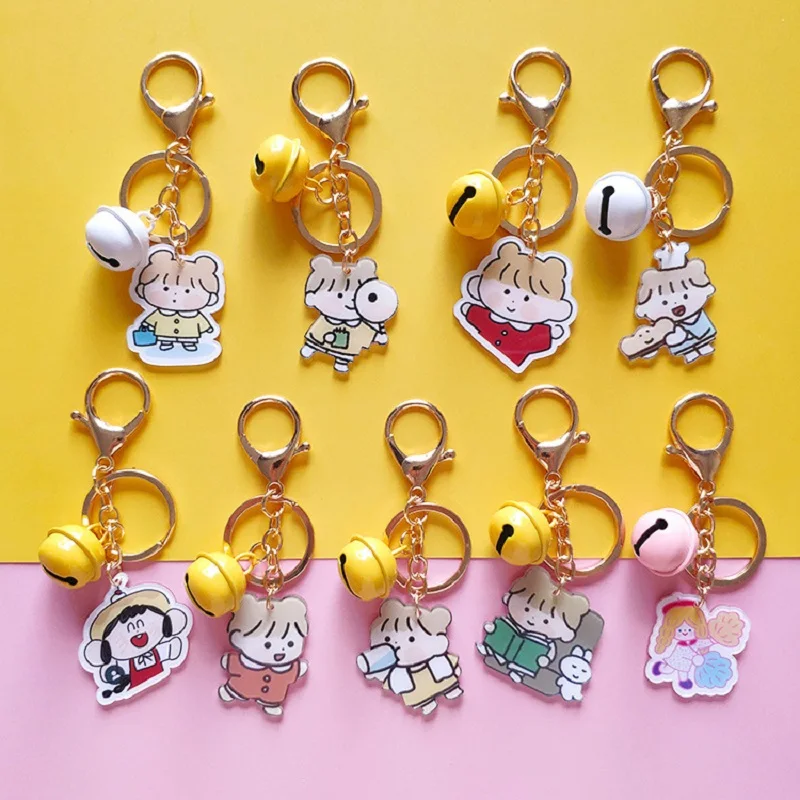 Милый акриловый брелок в стиле Харадзюку с изображением лесной девушки японское