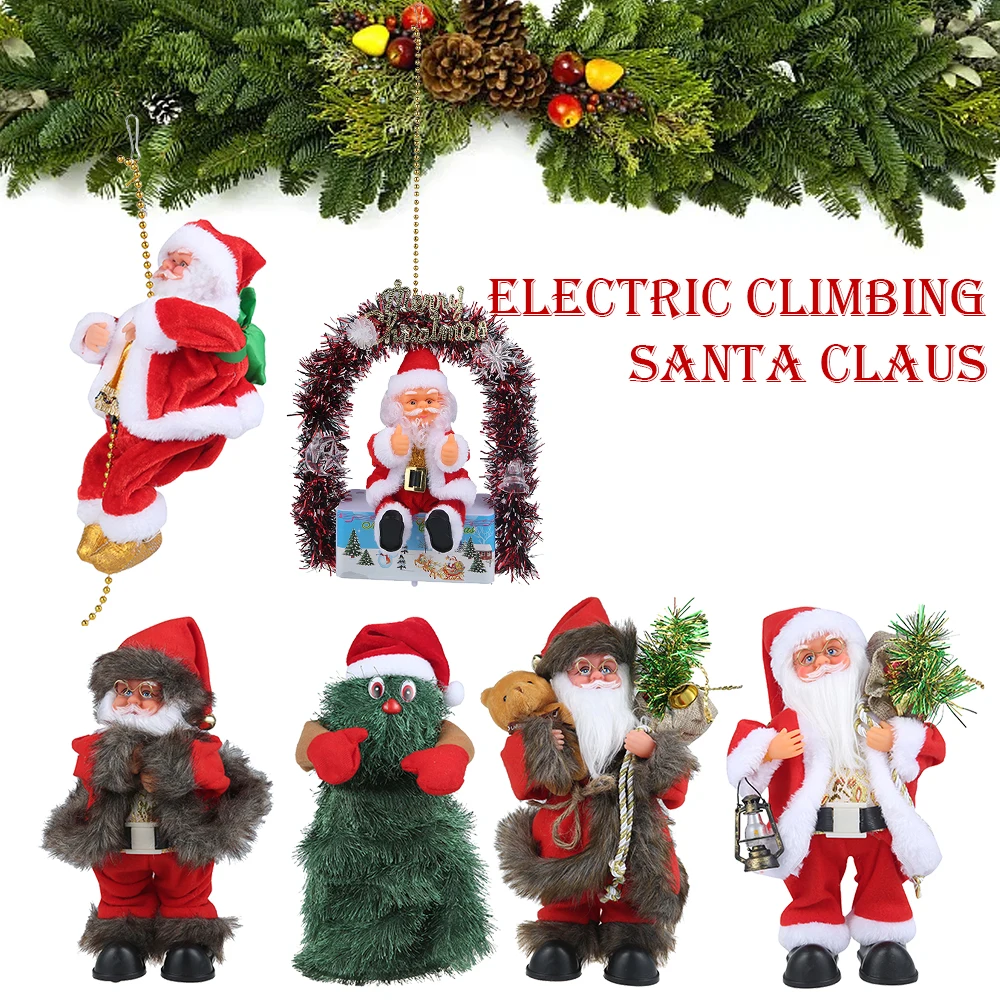 

Santa Claus Doll 2020 Christmas Tree Ornament New Year Home Pendants Decoration Natal Kids Gift Merry Christmas Decorations