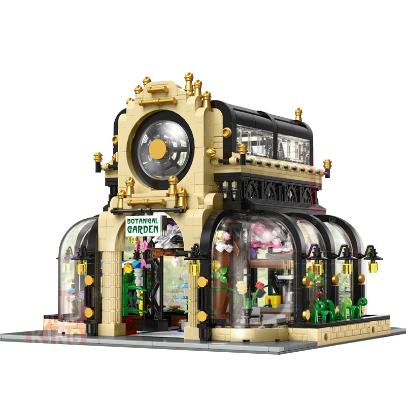 City Street Scene Technic Creator Expert Botanical Garden With Led Light Diy new Building Blocks Set education Boys Toys Gifts | Игрушки и