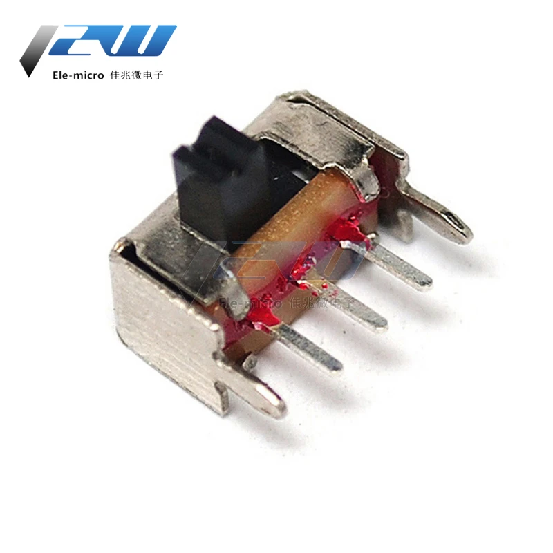 20 pcs /lot Small toggle switch SK-12D07VG3 side foot slide 1P2T with bracket 3 feet two gear handle height 3mm | Обустройство дома