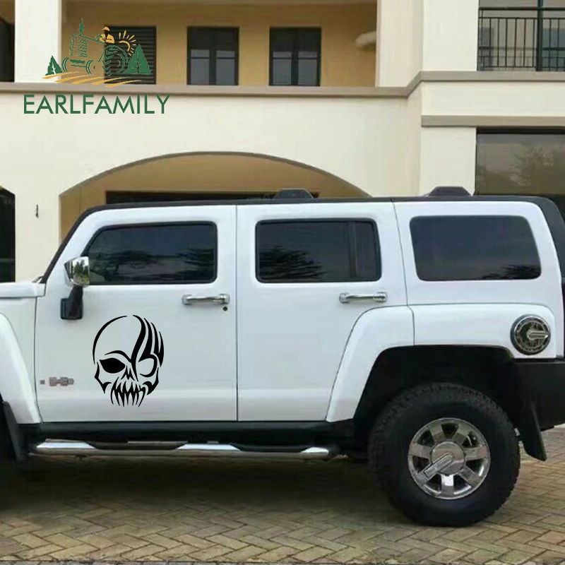 EARLFAMILY 58 см x 46 4 2019 новый креативный дизайн страшный череп большой виниловые