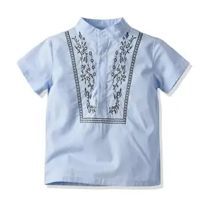 Летний кардиган, Пляжная рубашка с мультяшным принтом для маленьких мальчиков, Повседневная рубашка для мальчиков с коротким рукавом, рубашки для мальчиков, детский топ