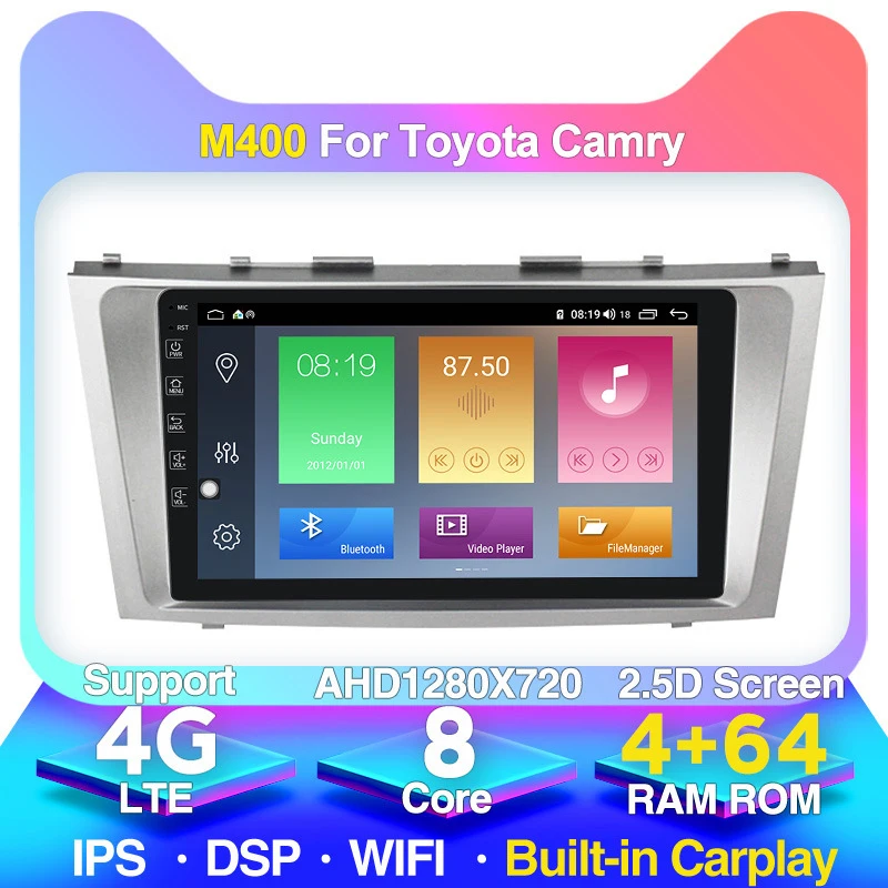 Для Toyota Camry 07-11 модифицированный Android большой экран центральное управление
