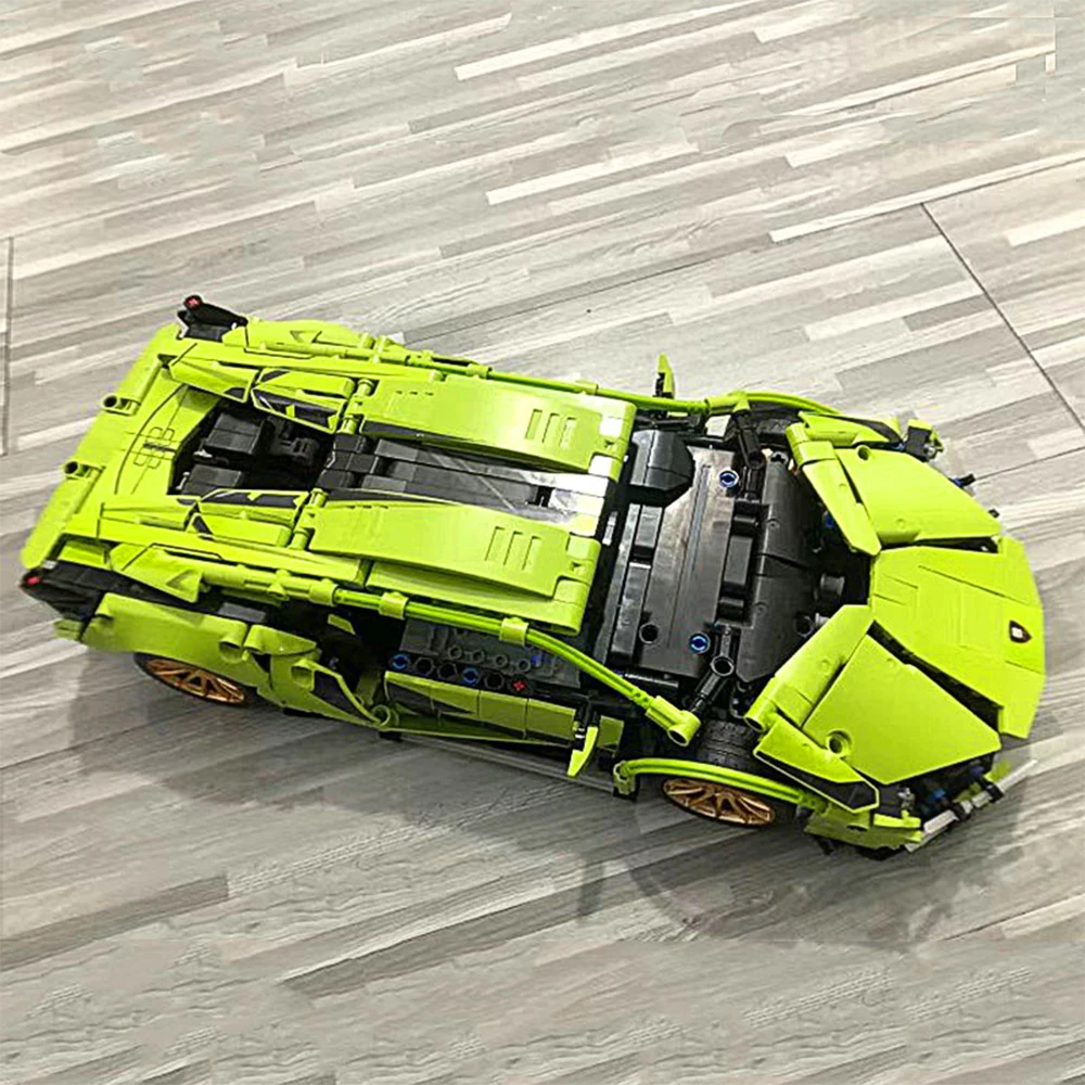 Креативный эксперт высокотехнологичный город Lamborghinis Sian FKP 37 1254 шт. 488 GTE RSR SUV Moc