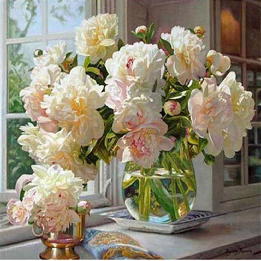 

Водорастворимый холст с цветочным принтом подсолнуха, 11CT, вышивка крестиком, полный комплект, «сделай сам», вышивка DMC, нить для шитья, разли...