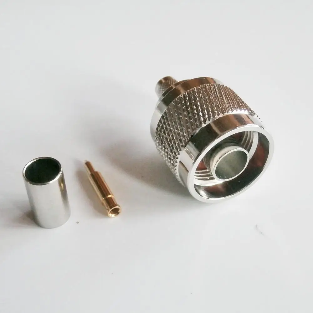 1 шт. РЧ разъем Coax N Штекер обжимной для RG8X LMR240 RG59 коаксиальный прямой