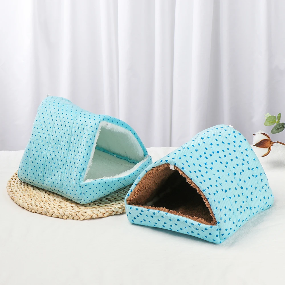 Cute Small Animal Hammock Nest Ferret Rabbit Guinea Pig Rat Hamster Mice Soft Sleeping Bed Toy Warmer House Cave Pets Supplies | Дом и сад