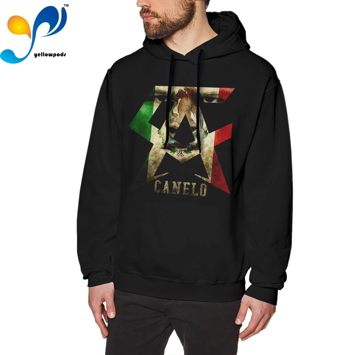 

Yellowpods-Canelo Alvarez Mens Pullover Hoodie Dad Men Soft Hoodies Adult Unisex Sweatshirt