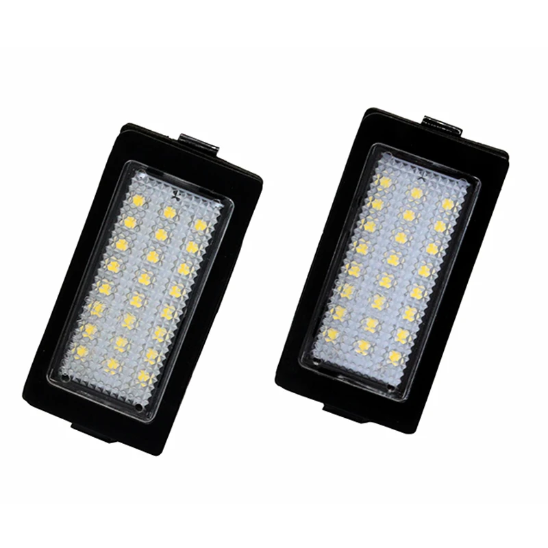 

SUNKIA 2pcs/set LED License Plate Lamp for BMW E38 95-01 24# High Quality SMD LED with Bulit in Canbus Error Free Ultra Bright