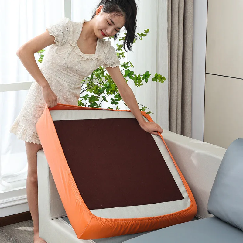 Чехол для 1/2/3/4-местного дивана из эластичной ПУ кожи | Дом и сад