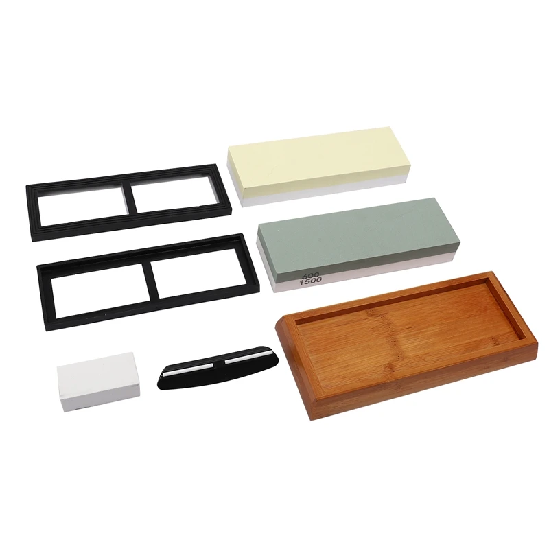 Точильный камень 5000/10000 + 600/1500 лучший набор для заточки ножей с угловой