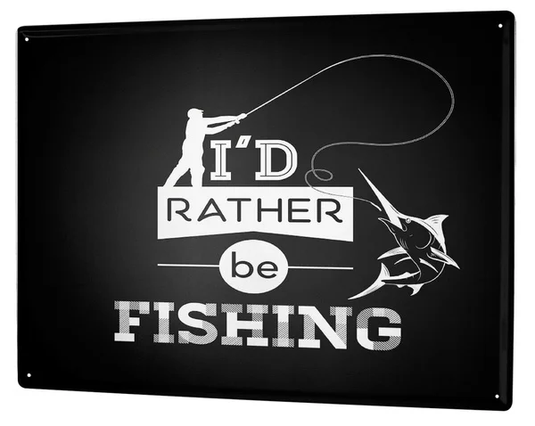 

Tin Sign Nostalgic Motif Fishing