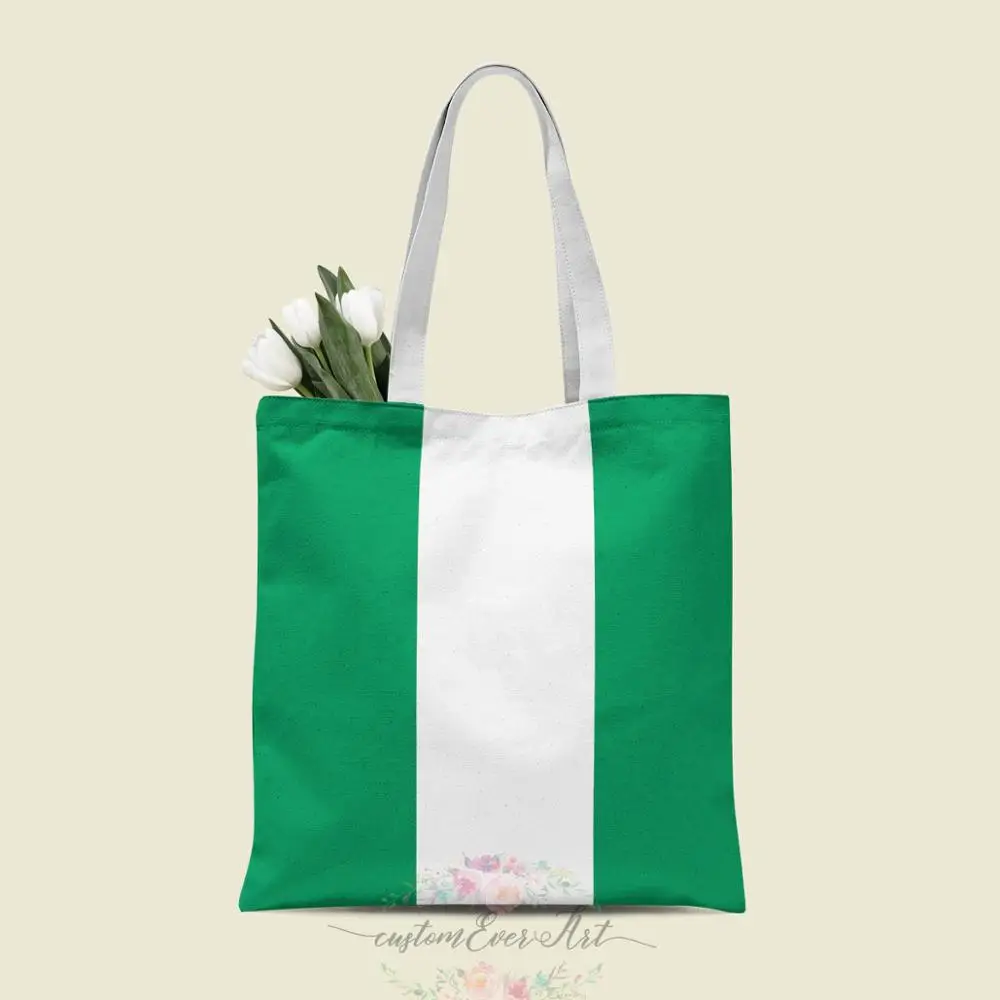 

Nigeria tote bag custom canvas tote bags for women for teacher Birthday Bags Gift Bag personalized gifts