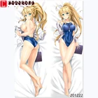 Наволочка Dakimakura Game Genshin Impact Fate Euryale, наволочка для подушки с принтом Zhongli Otaku, наволочка для подушки