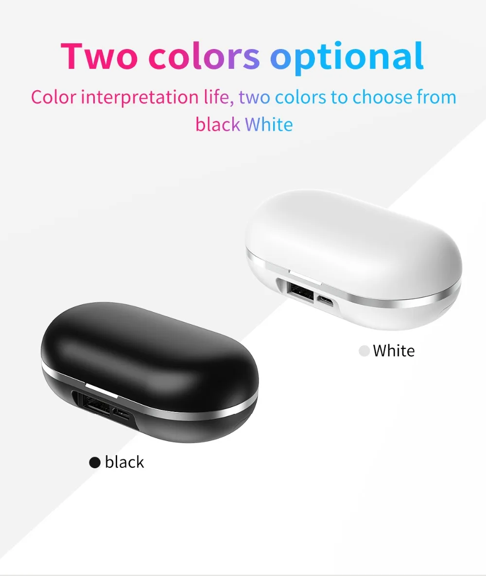 B5 беспроводные Bluetooth наушники 5,0 сенсорное управление TWS Bluetooth наушники водонепроницаемые 9D стерео Музыкальная гарнитура 300 мАч Внешний аккумулятор
