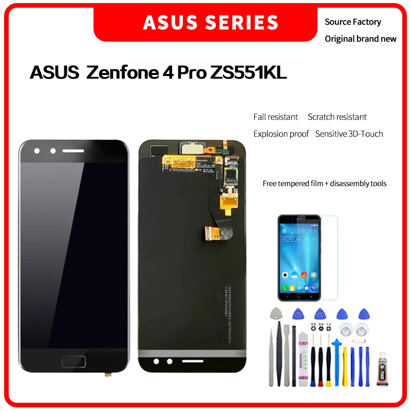 

ЖК-дисплей для ASUS Zenfone 4 Pro, ZS551KL, Для Zenfone 4 Pro, ZS551KL, ЖК-экран с сенсорным дигитайзером в сборе, ZS551KL, ЖК-дисплей с инструментами