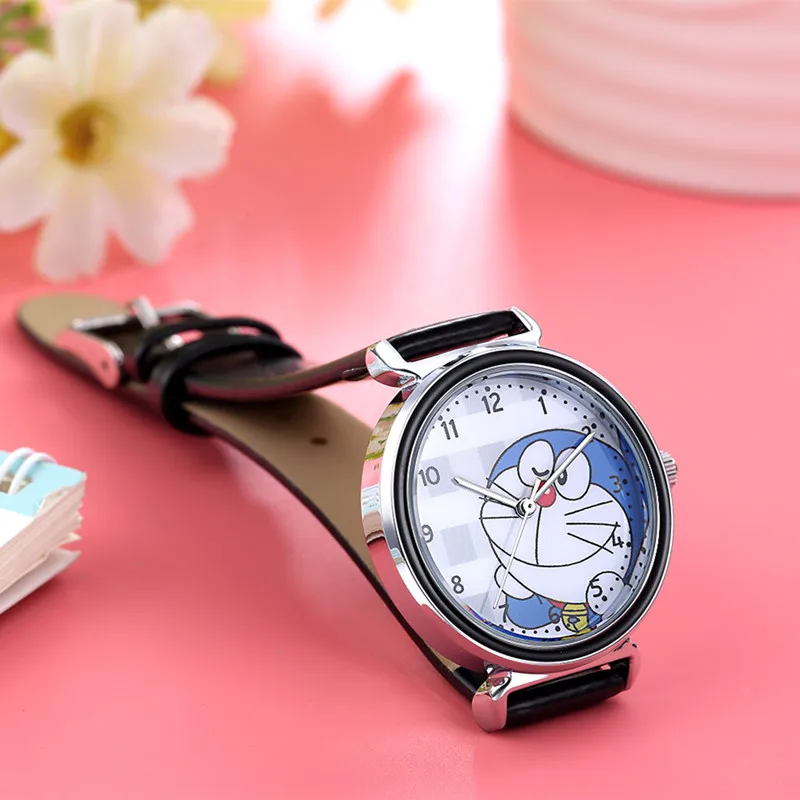 

Jingle Cat Cute Cartoon Children's Quartz Watch Waterproof Leather Boy Watch Gift Girl Kids Student Watch Relojes
