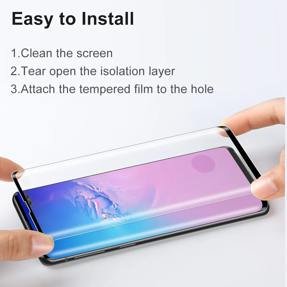 9D изогнутая полная Защита экрана для samsung Galaxy S8 Plus S9 S10 S10E 4G Note 8 9 10 Pro закаленное