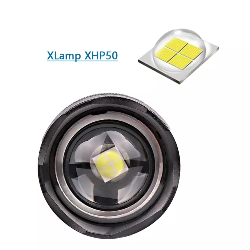Сверхмощный мощный светодиодный фонарик XHP70.2 XHP50 с usb-зарядным зумом 18650 26650 батарея охотничья лампа фонари напоминание о мощности