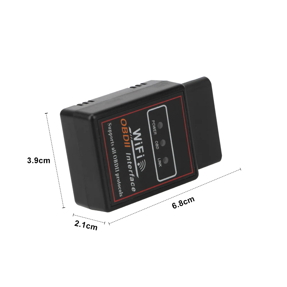 ELM 327 V2.1 OBD2 считыватель кодов WIFI ELM327 автомобильный OBDII сканер диагностический