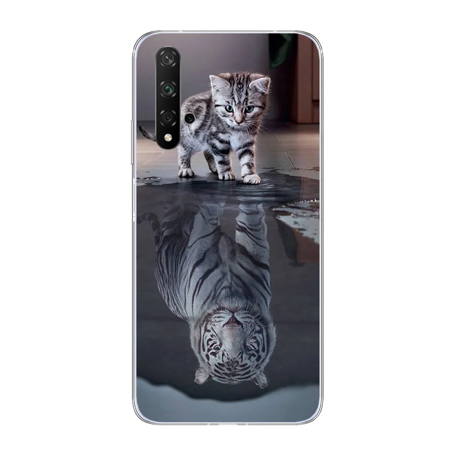 Силиконовый чехол для телефона Huawei Nova 5T мягкий креативный с рисунком TPU