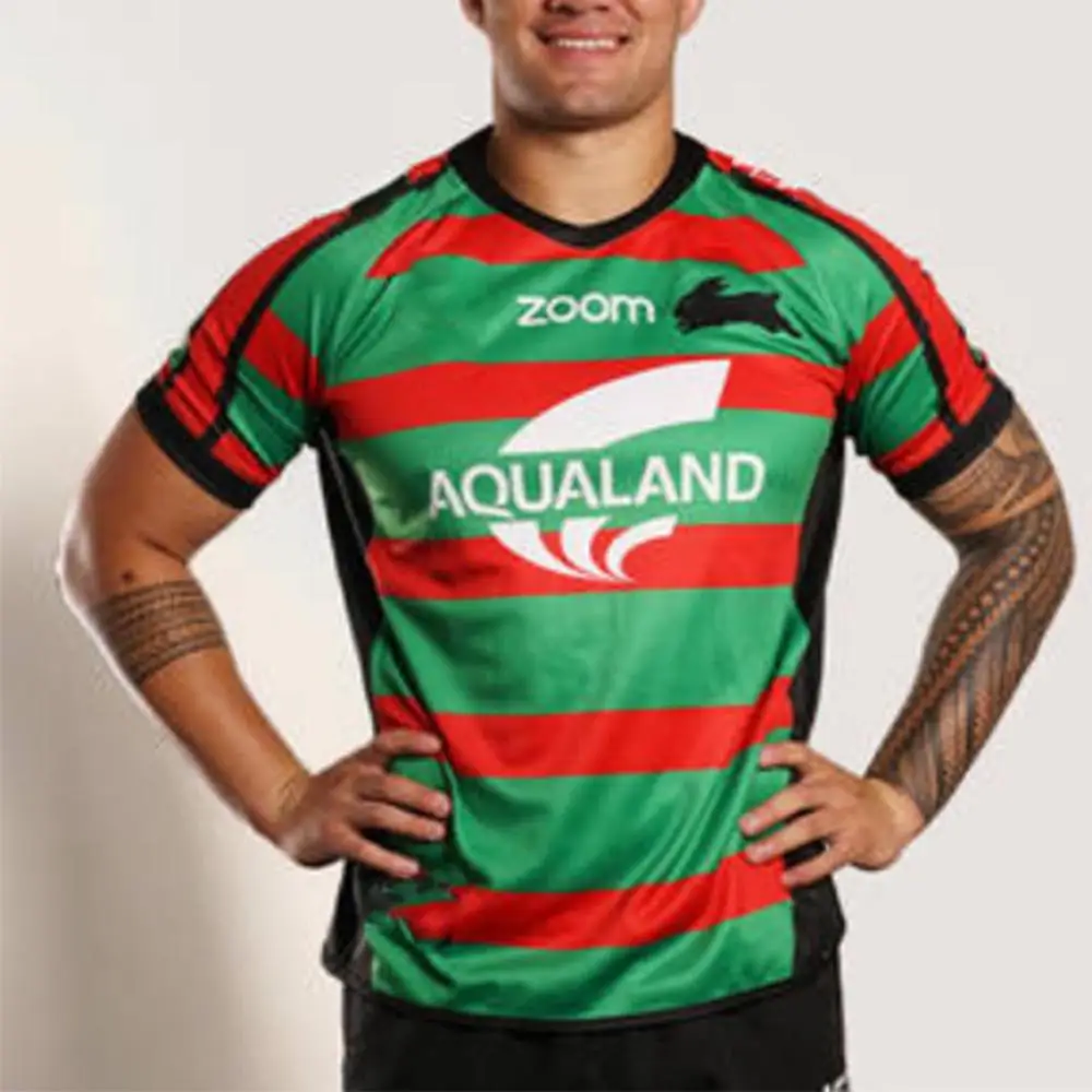 2020 Home RESYO для Южная Сиднея Rabbitohs мужская Реплика для дома/вдали Регби Джерси Спортивная футболка S-5XL - Цвет: 2020 Home