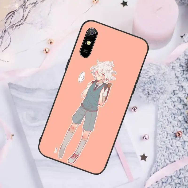 

Makoto Nagito Komaeda Anime Phone Case For Xiaomi Redmi note 7 8 9 pro 8T 9A 9S Mi Note 10 Lite pro