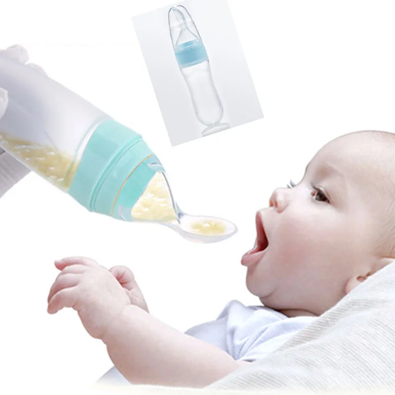 

Baby Spoon Bottle Feeder Dropper Silicone Spoons for Feeding Medicine Kids Toddler Cutlery Utensils Children Accessories Newborn