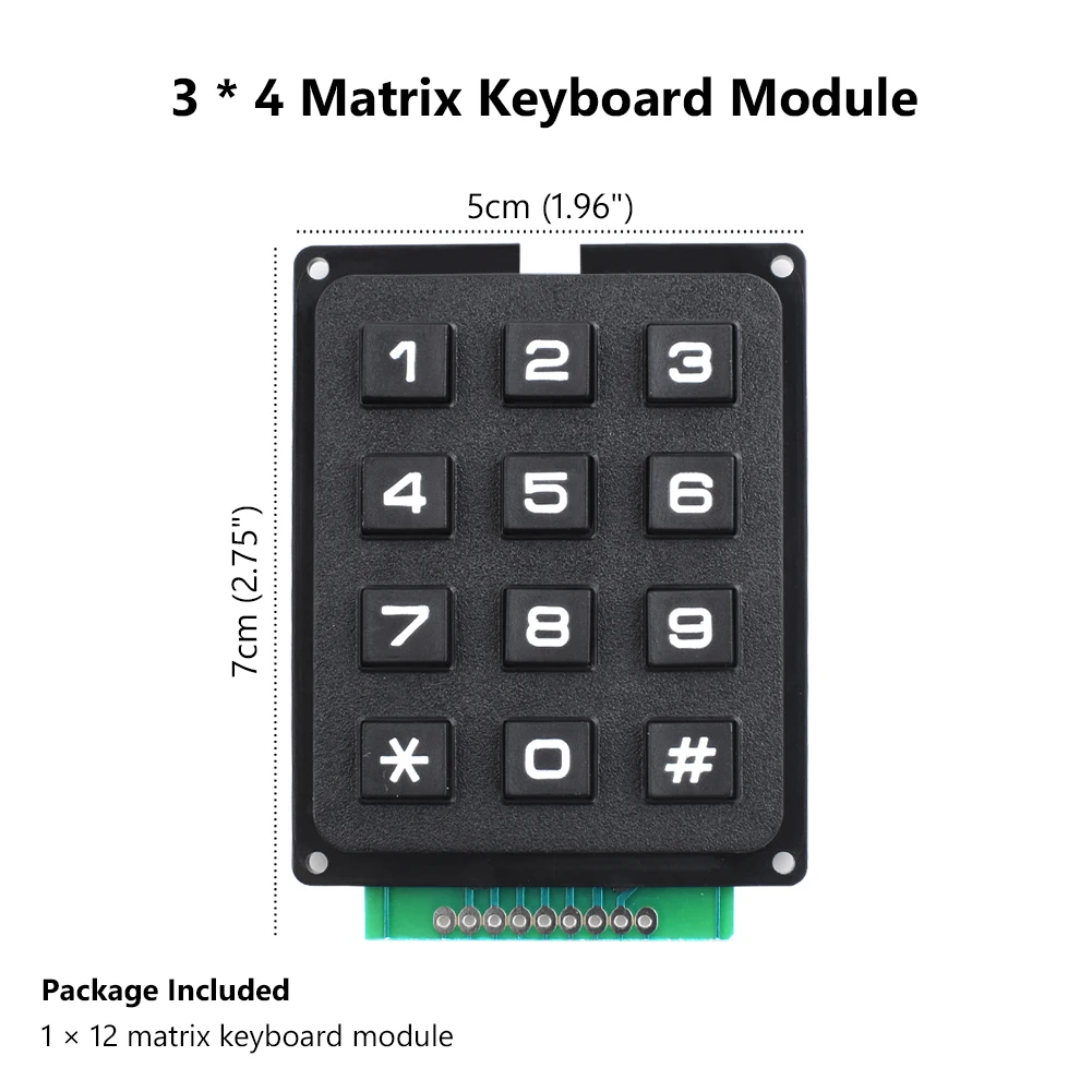 4x4/3x4 Matrix Module 12-16 Keys Pad Keyboard Board Program Signal Control Switch Array Arduino Favor | Электроника