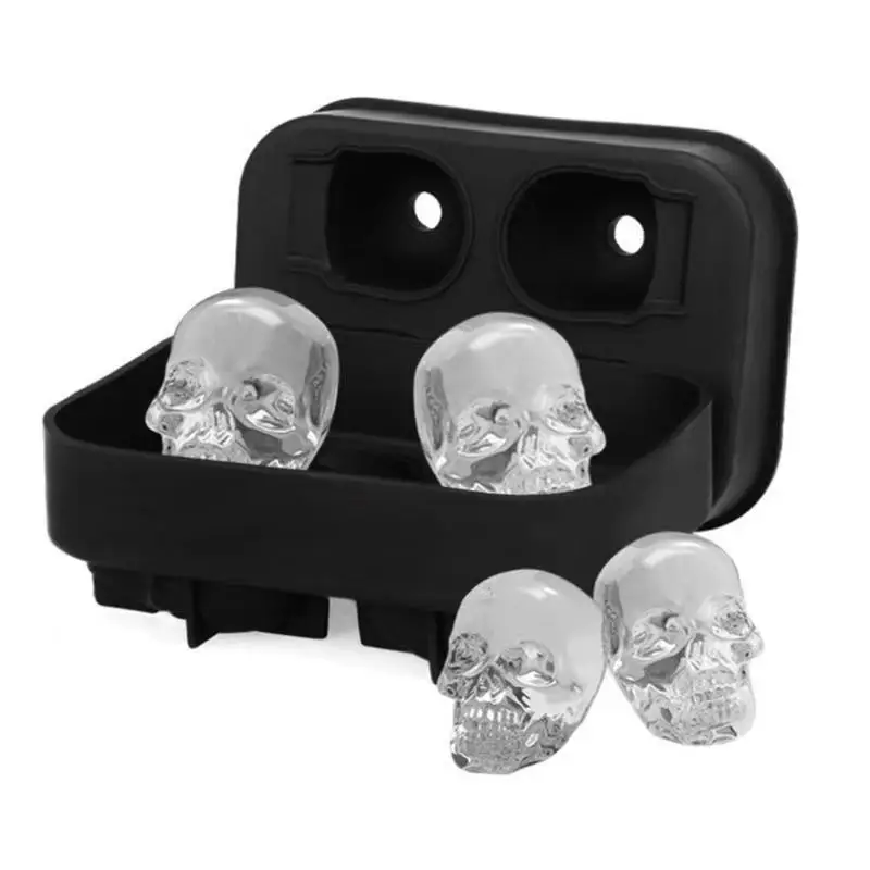 

Skulls Magnum Silicone Mold Ice Cube Tray Silicones Easy-Release Ice Cube Maker Mould Forms For Ice Silicone Glacon Molds DIY