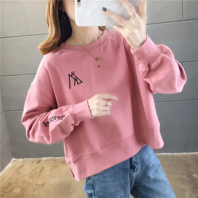 

Женский укороченный топ большого размера han, свободная тонкая солевая куртка на весну и осень