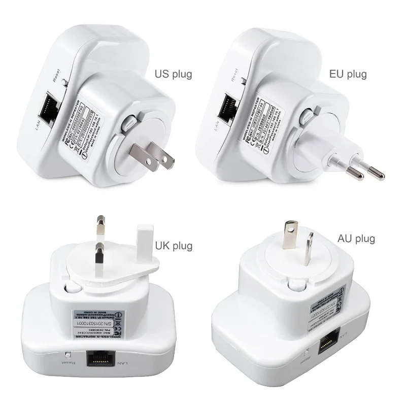 

New 2.4GHz WiFi Repeater Wireless 300Mbps Extender WPS Encryption Wi Fi Router Dual External Antenna Booster Signal Amplifier