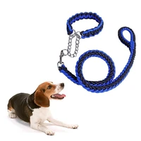 1 pcs dog walking harness leash handmade braided small dog outdoor running lead leash anti lost dogs leader rope pet dog collar