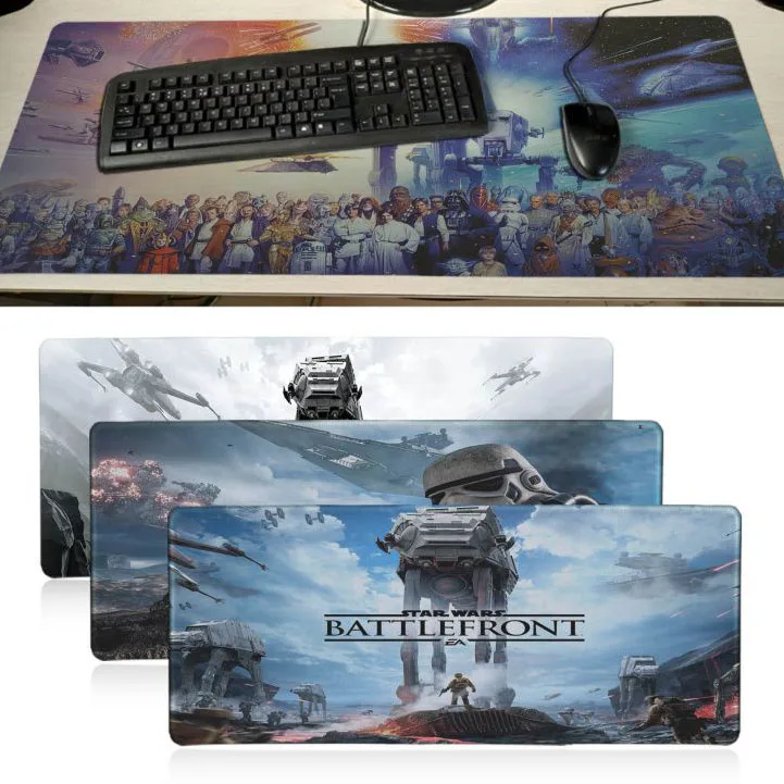 В наличии Звездные войны высокоскоростной новый коврик для мыши большой игровой