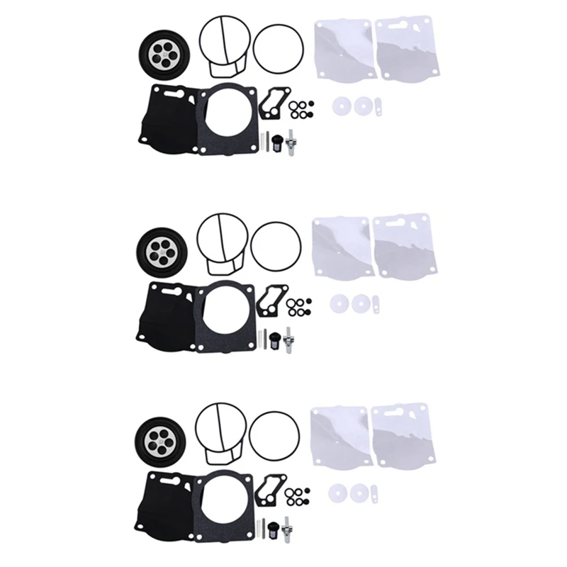 

3 Set Carburetor Carb Repair Kit for Sea Doo Mikuni 650 717 720 787 SP GS GTX HX Rebuild Kit Replacement Parts Gaskets