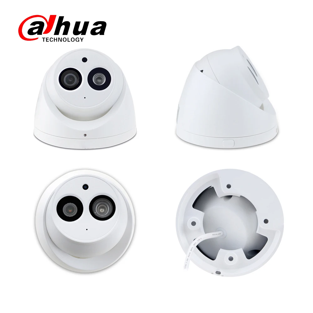 Dahua IPC HDW4631C A 6MP HD POE сетевая Мини купольная IP камера металлический корпус
