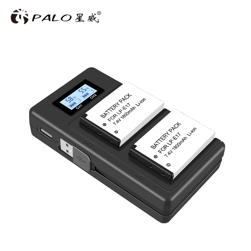 Зарядное устройство LP-E5 LP-E6 LP-E8 LP-E10 LP-E12 LP-E17 LP E5 E6 E8 E10 E12 E17 аккумулятор двойной USB смарт-зарядное устройство для Canon зарядные устройства