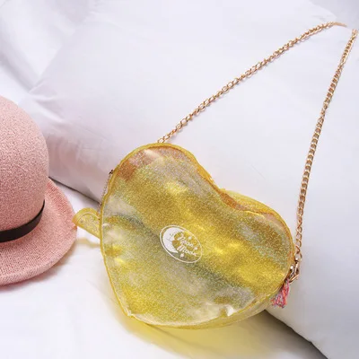 Новинка 2020 женская прозрачная сумка-мессенджер на плечо с лазерным принтом Love