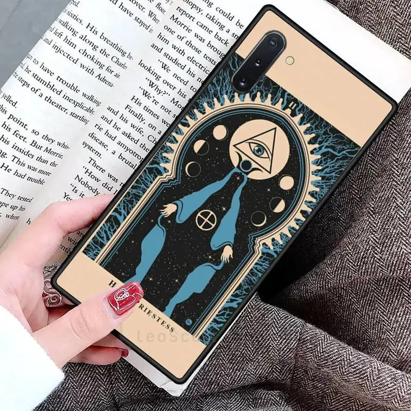 

Witches moon Tarot Mystery totem Phone Cases For Samsung Galaxy S8 S9 S10 Plus S10E Note 3 4 5 6 7 8 9 10 Pro Lite cover