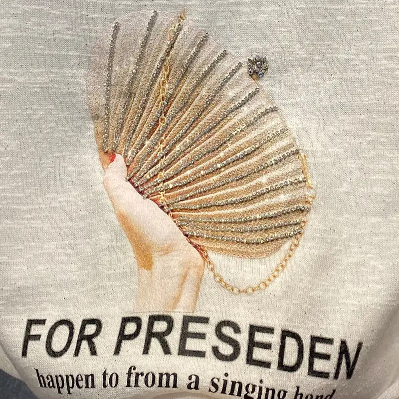 

Short Sleeve Ice Silk Diamonds Print T Shirt Women 2021 Summer New Arrival Ins Thin Tee Shirt Femme Fashion Print Tops