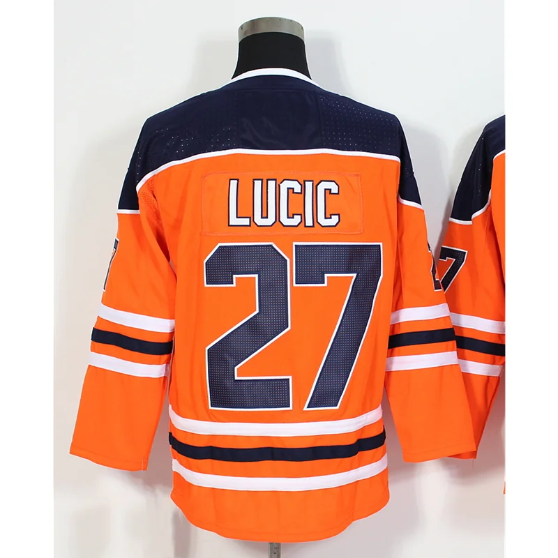 Трикотажные изделия для хоккея эдмонтона мужские светлые трикотажные #27 #29