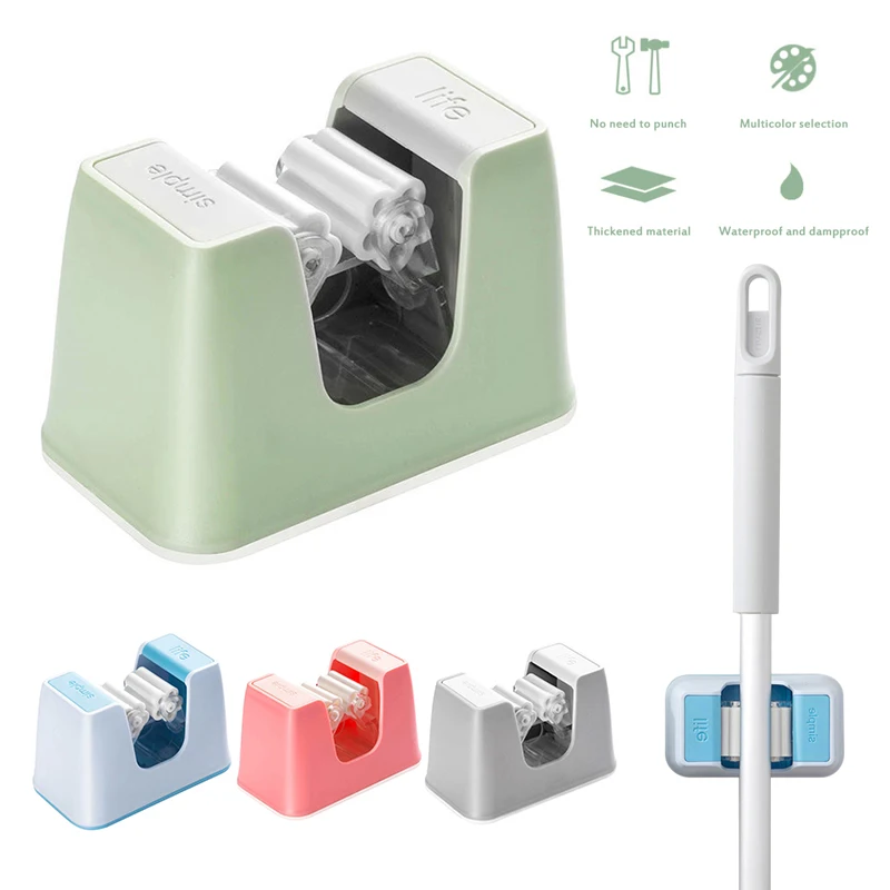 Настенный крючок для швабры на присоске подвесная клейкая стойка безследная