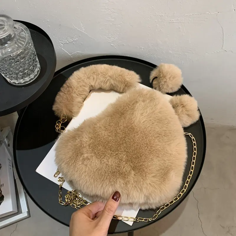 

AXROOT женские милые мягкие пушистые сумки 2022, сумки через плечо, роскошные дизайнерские сумки, женские сумки-тоуты для женщин, кошельки