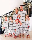 Рождественская семейная Одинаковая одежда с лосями, пижамный комплект, Новогодняя одежда для мамы и дочери, отца, матери, сына, семейная одежда, детская одежда для сна