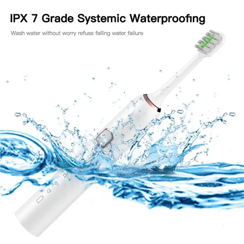 3 цвета электрическая зубная щетка Водонепроницаемая ультразвуковая