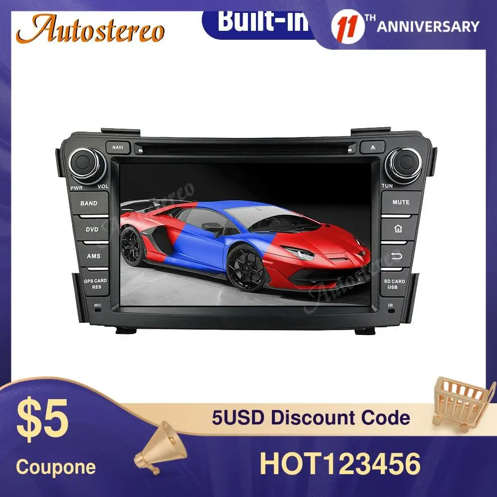 

For HYUNDAI I40 2011-2016 Android 10.0 PX5 PX6 Auto DVD Player GPS Navigation Auto Radio Stereo Head Unit Multimedia Player